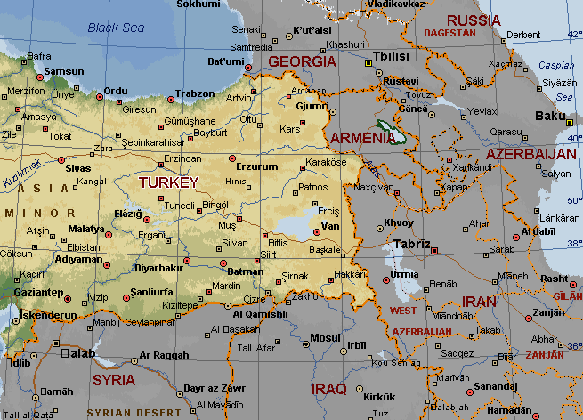 map of armenia and georgia. Armenia, Turkey, Georgia,