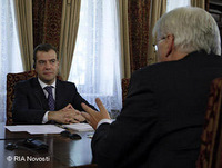 Steinmeier said Medvedev seemed ready to reduce its nuclear arsenal
